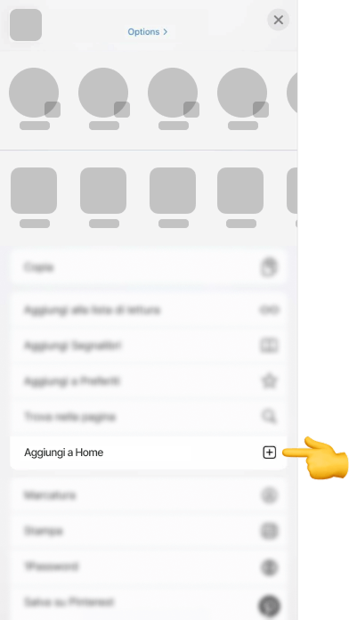 iOS: istruzione ufficiale per aggiungere il collegamento